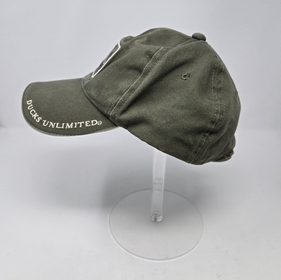 DUCKS UNLIMITED ARMY GREEN BASESBALL HAT CAP ACCESSORY UNISEX OS HUNTING OUTDOOR - Picture 5 of 13